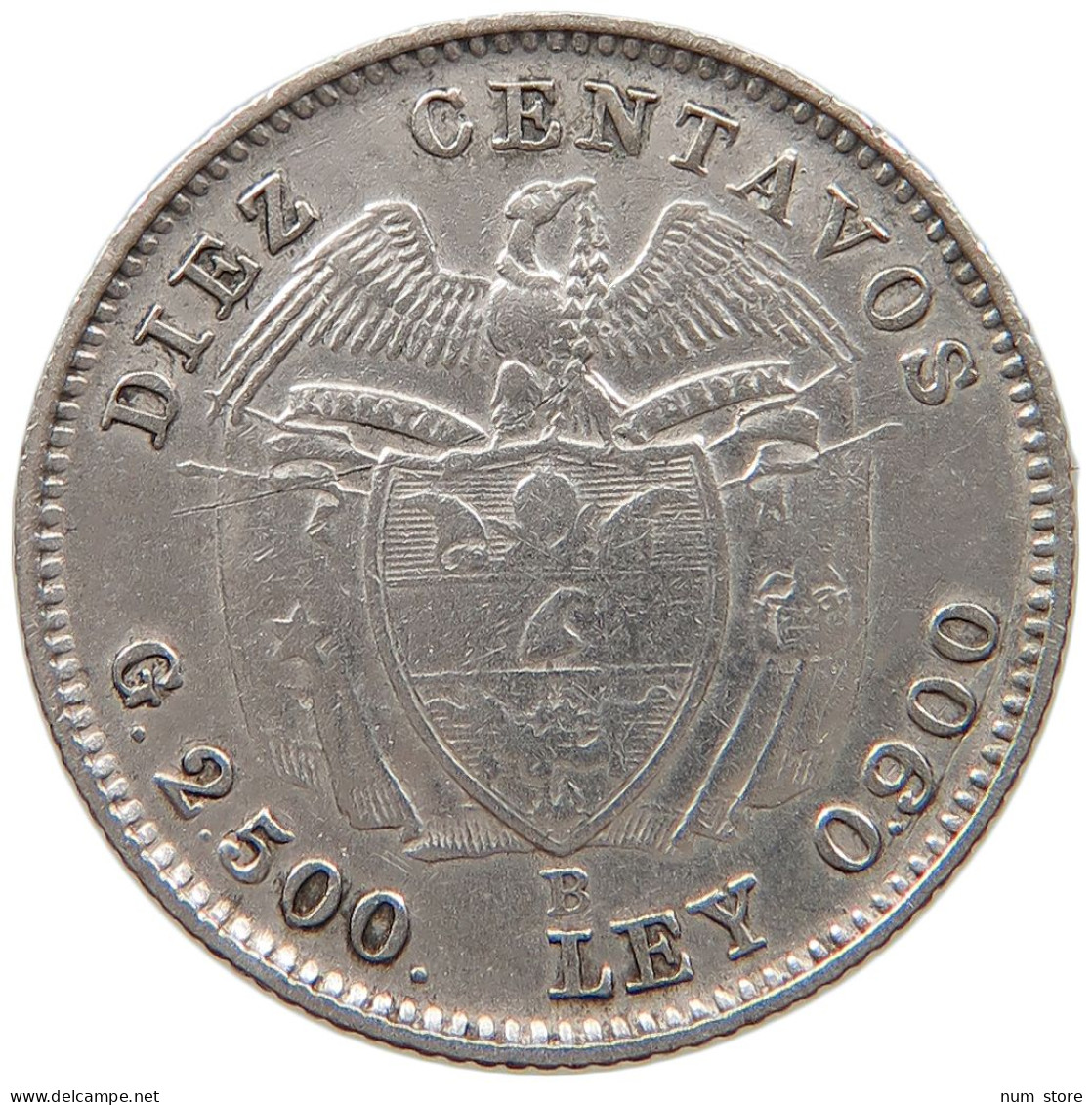 COLOMBIA 10 CENTAVOS 1942  #t027 0071 - Kolumbien