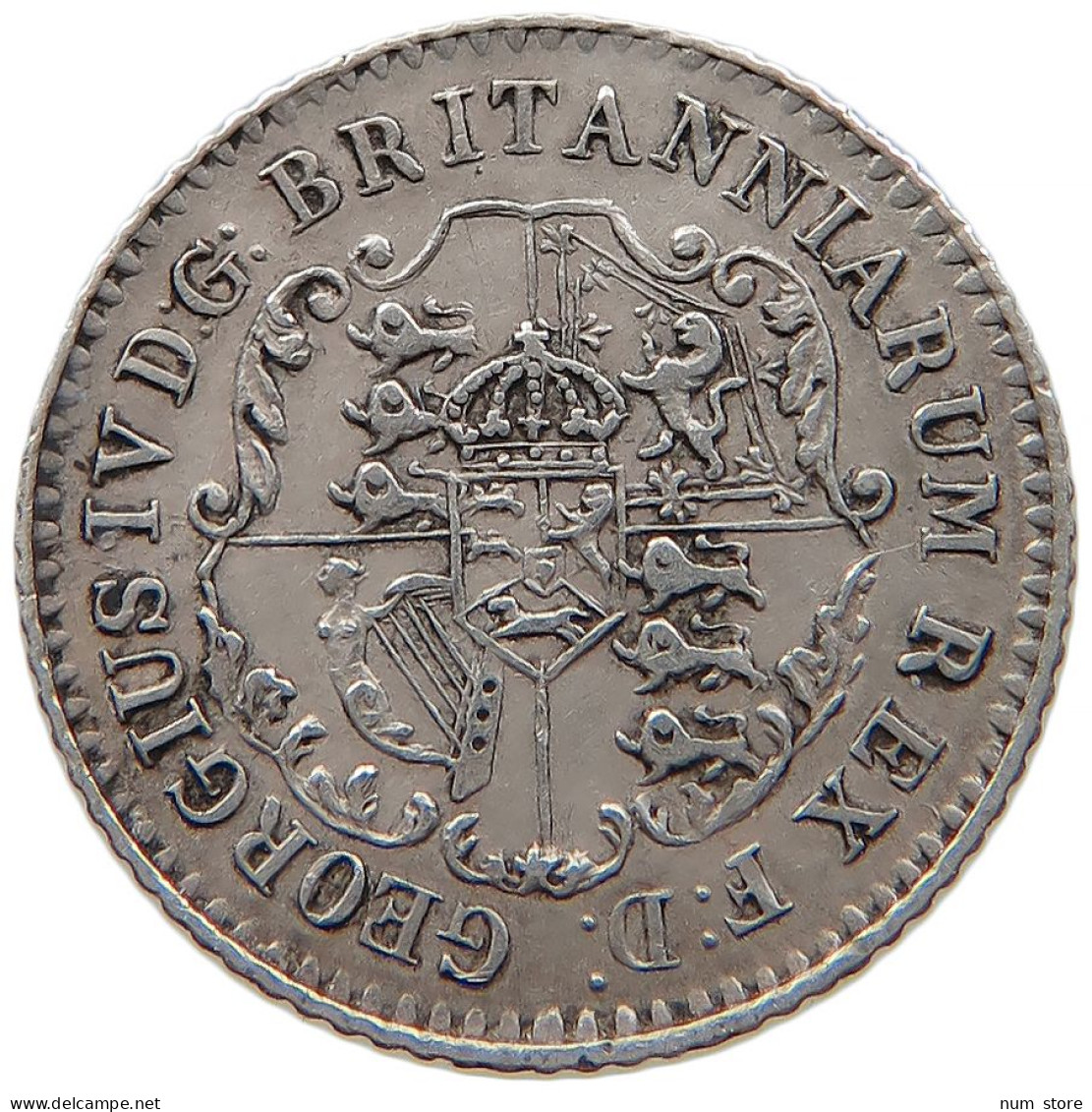 BRITISH WEST INDIES 1/16 DOLLAR 1822 GEORGE IV. (1820-1830) #t024 0293 - Colonias