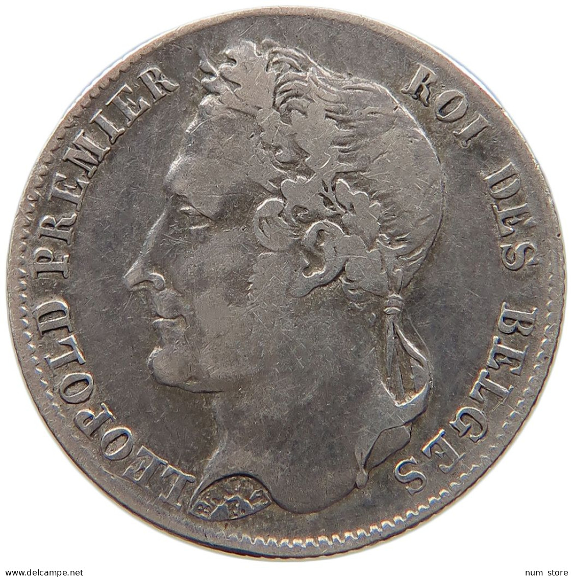 BELGIUM 1/2 FRANC 1844 Leopold I. (1831-1865) #t027 0073 - 1/2 Franc