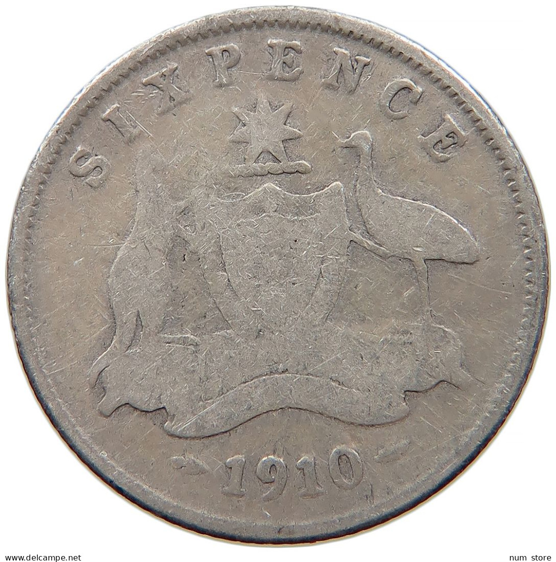 AUSTRALIA SIXPENCE 1910 Edward VII. (1901 - 1910) #t023 0331 - Sixpence