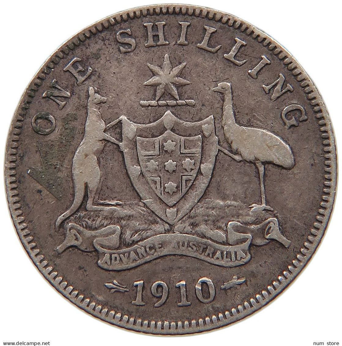 AUSTRALIA SHILLING 1910 Edward VII. (1901 - 1910) #t023 0343 - Shilling