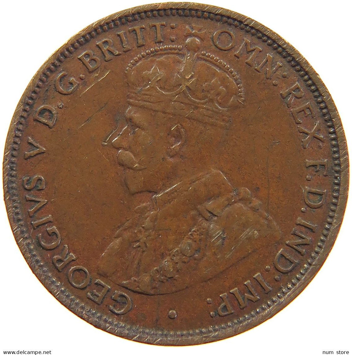 AUSTRALIA HALFPENNY 1916 George V. (1910-1936) #t023 0357 - ½ Penny