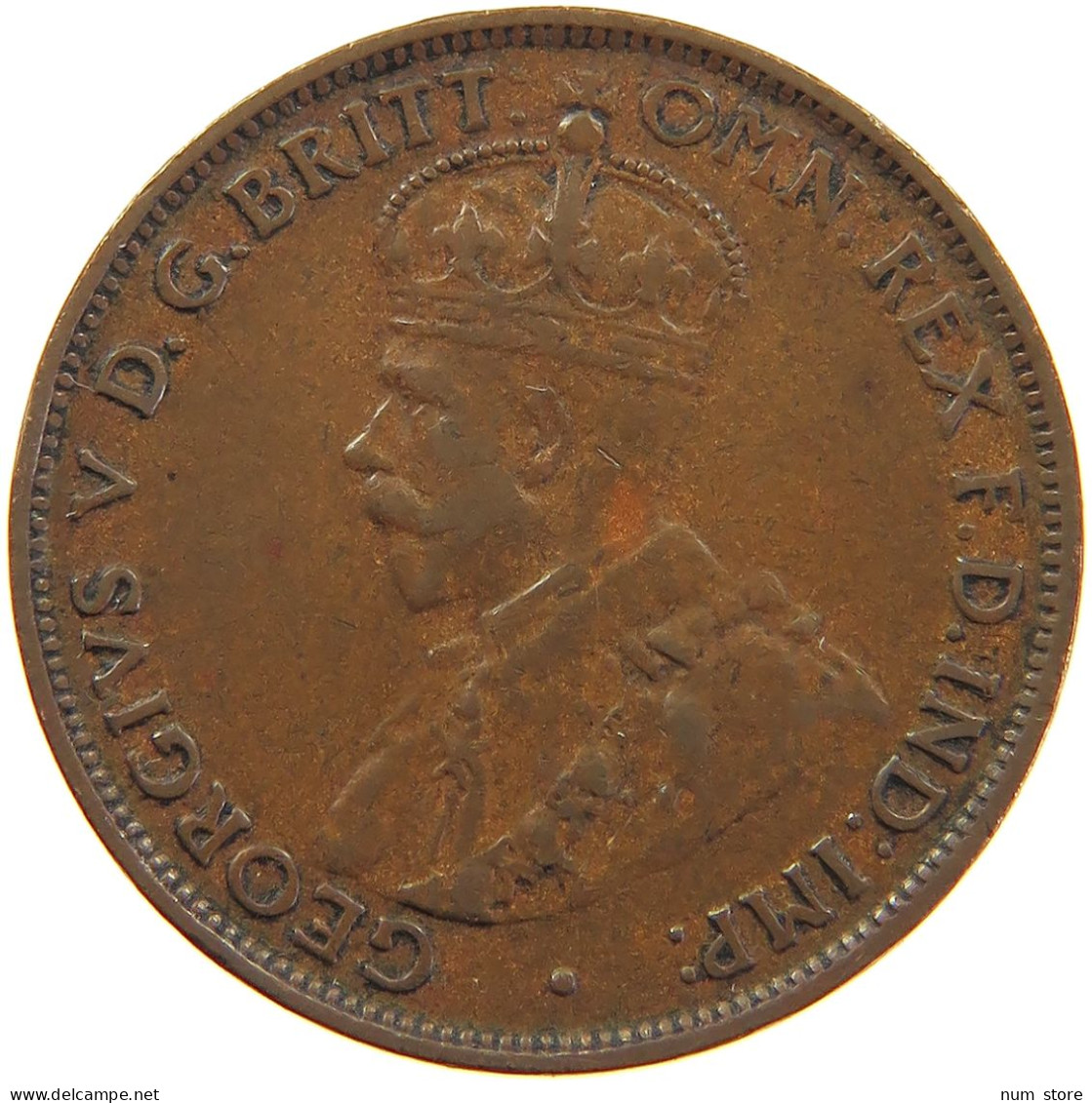 AUSTRALIA HALFPENNY 1929 George V. (1910-1936) #t023 0367 - ½ Penny