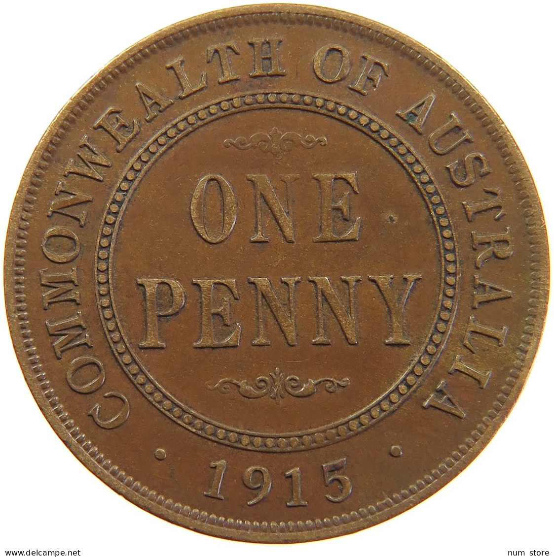 AUSTRALIA PENNY 1915 George V. (1910-1936) #t023 0383 - Penny