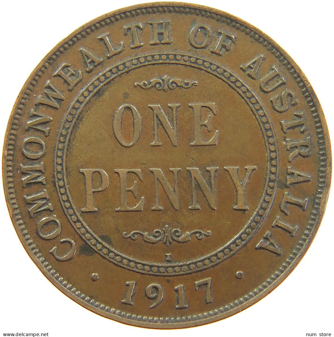 AUSTRALIA PENNY 1917 I George V. (1910-1936) #t023 0381 - Penny