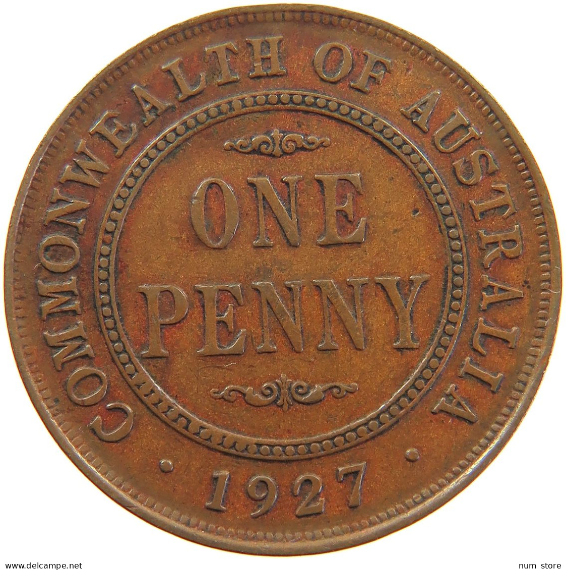 AUSTRALIA PENNY 1927 George V. (1910-1936) #t023 0385 - Penny