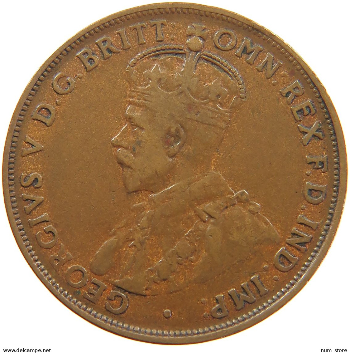 AUSTRALIA PENNY 1920 George V. (1910-1936) #t023 0397 - Penny