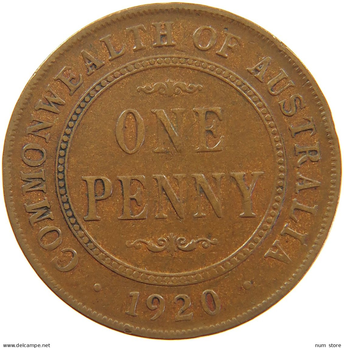 AUSTRALIA PENNY 1920 George V. (1910-1936) #t023 0397 - Penny