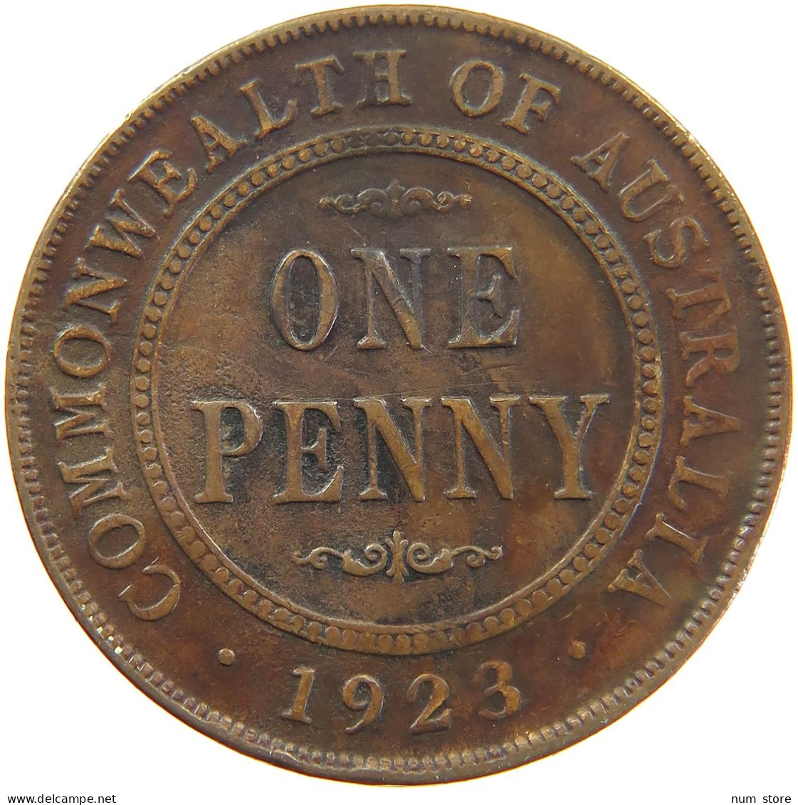 AUSTRALIA PENNY 1923 George V. (1910-1936) #t023 0393 - Penny