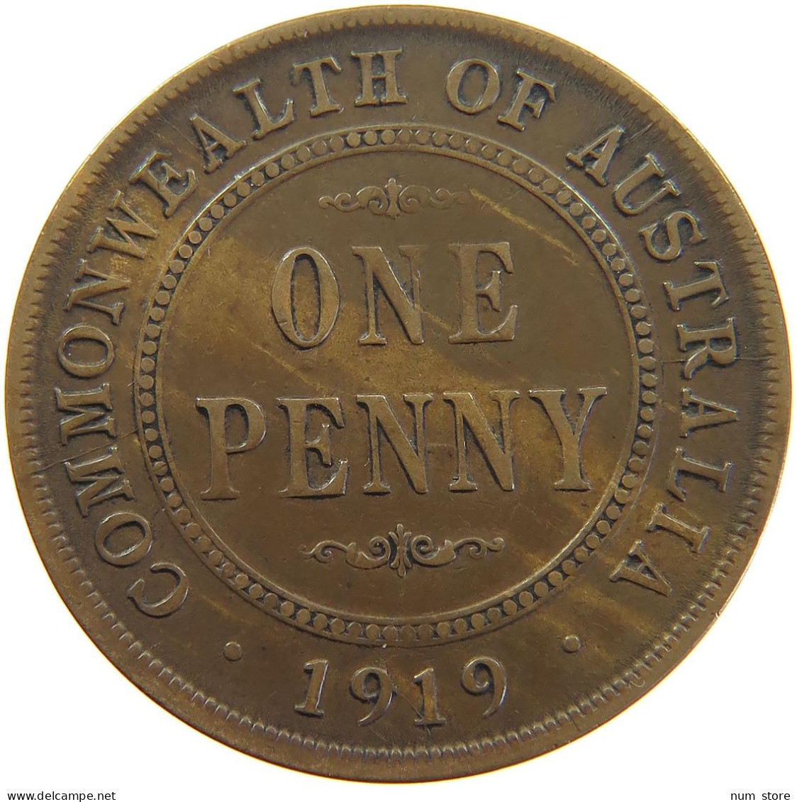 AUSTRALIA PENNY 1919 George V. (1910-1936) #t024 0077 - Penny