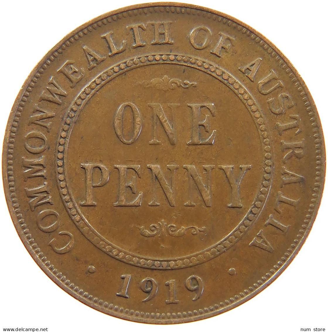 AUSTRALIA PENNY 1919 George V. (1910-1936) #t023 0395 - Penny