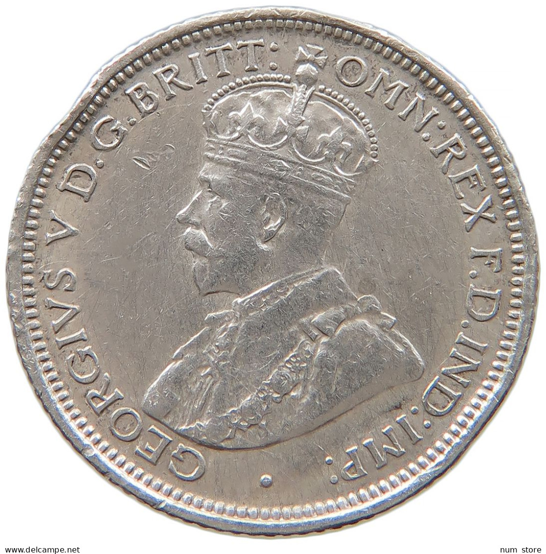 AUSTRALIA SIXPENCE 1918 M George V. (1910-1936) RARE #t022 0595 - Sixpence