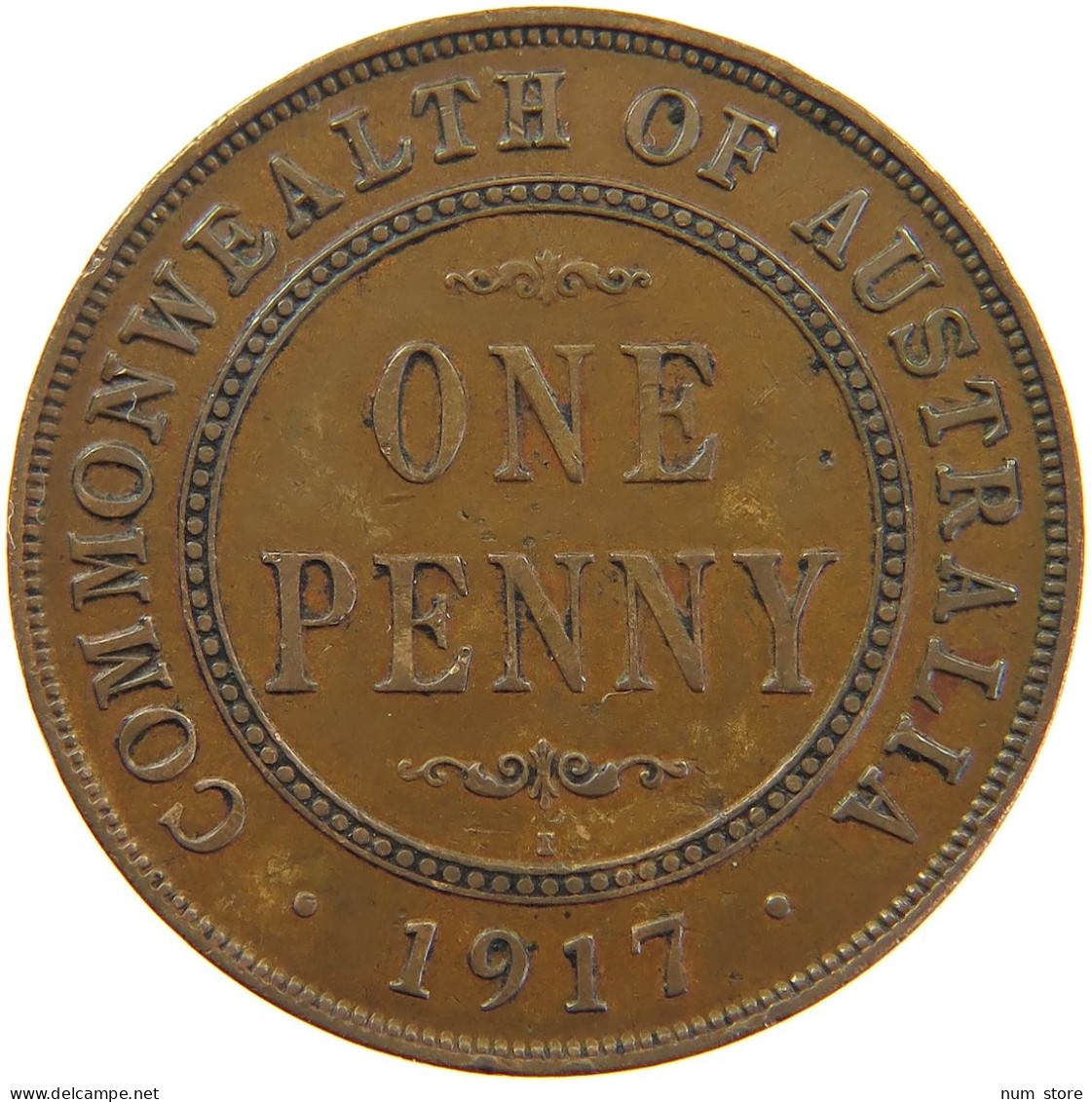 AUSTRALIA PENNY 1917 George V. (1910-1936) #t024 0075 - Penny