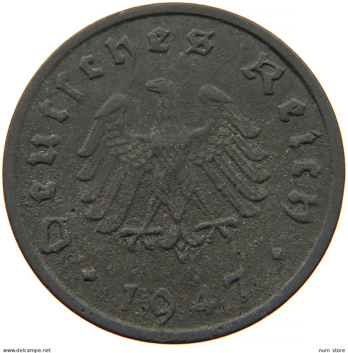 ALLIIERTE BESETZUNG 10 REICHSPFENNIG 1947 F  #t028 0359 - 10 Reichspfennig