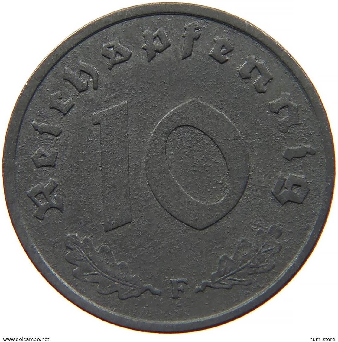 ALLIIERTE BESETZUNG 10 REICHSPFENNIG 1948 F  #t028 0361 - 10 Reichspfennig