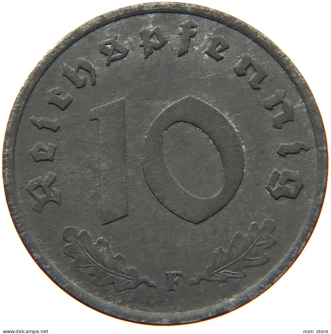 ALLIIERTE BESETZUNG 10 REICHSPFENNIG 1947 F  #t028 0365 - 10 Reichspfennig