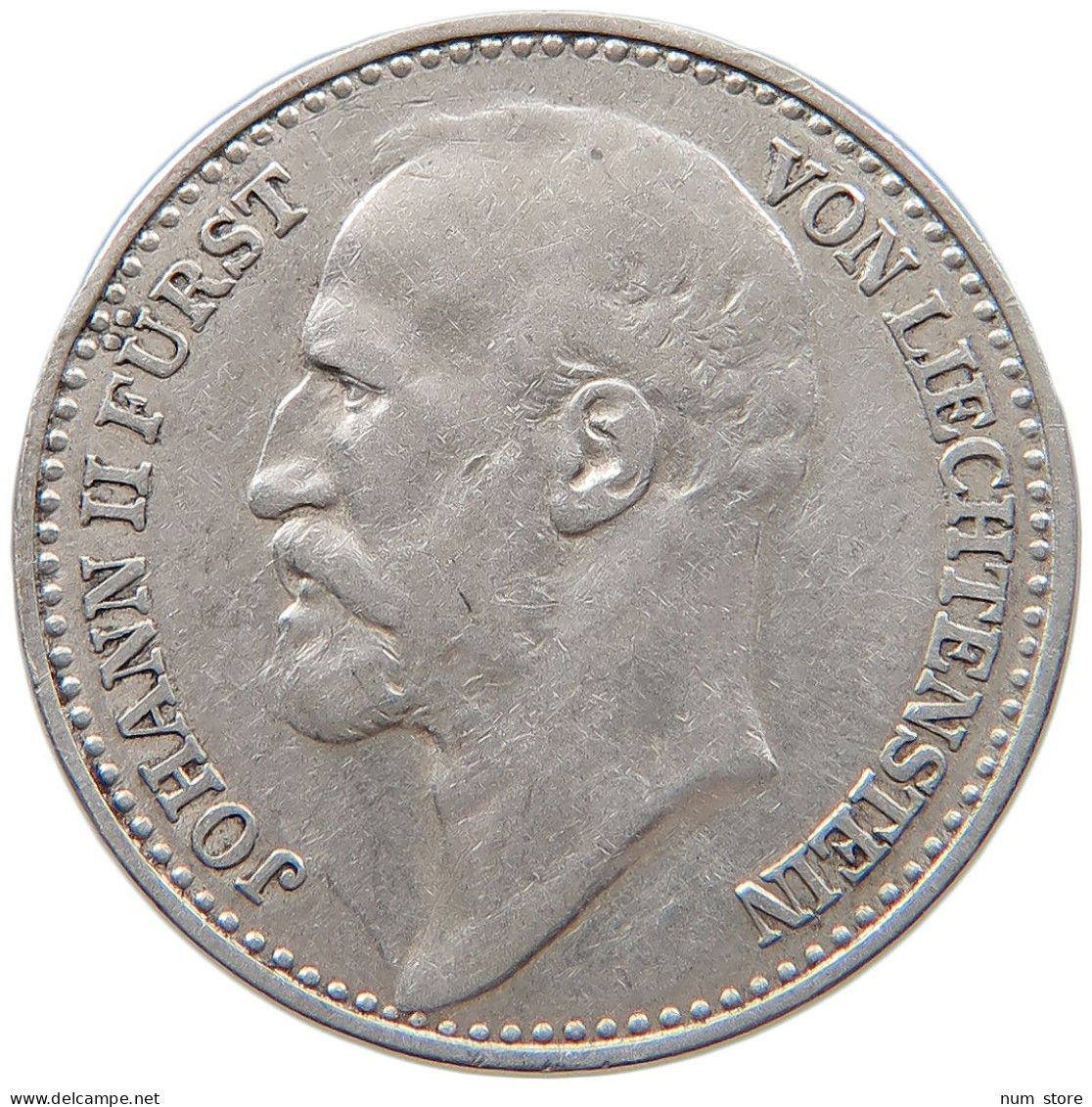 LIECHTENSTEIN KRONE 1904 Johann II. 1858-1929 #t022 0697 - Liechtenstein