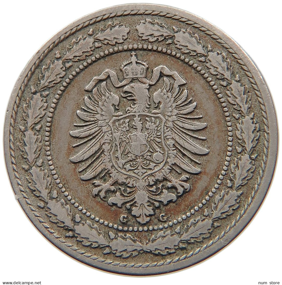 KAISERREICH 20 PFENNIG 1887 G  #t029 0165 - 20 Pfennig