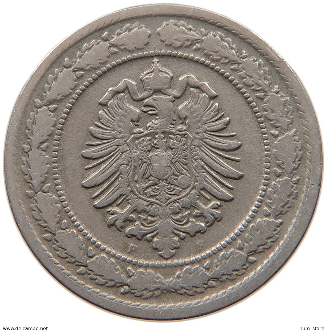 KAISERREICH 20 PFENNIG 1888 F  #t029 0163 - 20 Pfennig