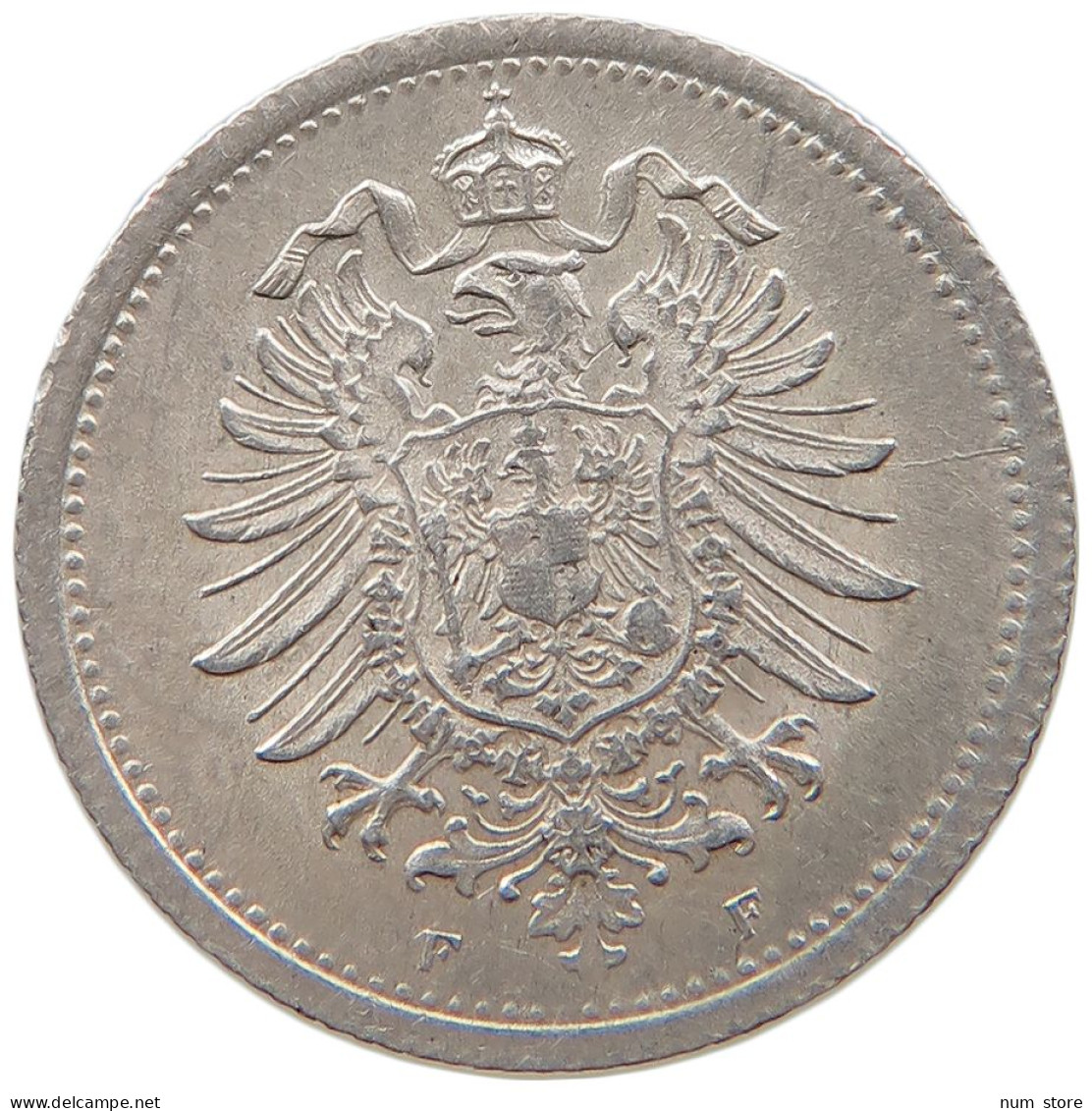 KAISERREICH 20 PFENNIG 1876 F  #t029 0267 - 20 Pfennig