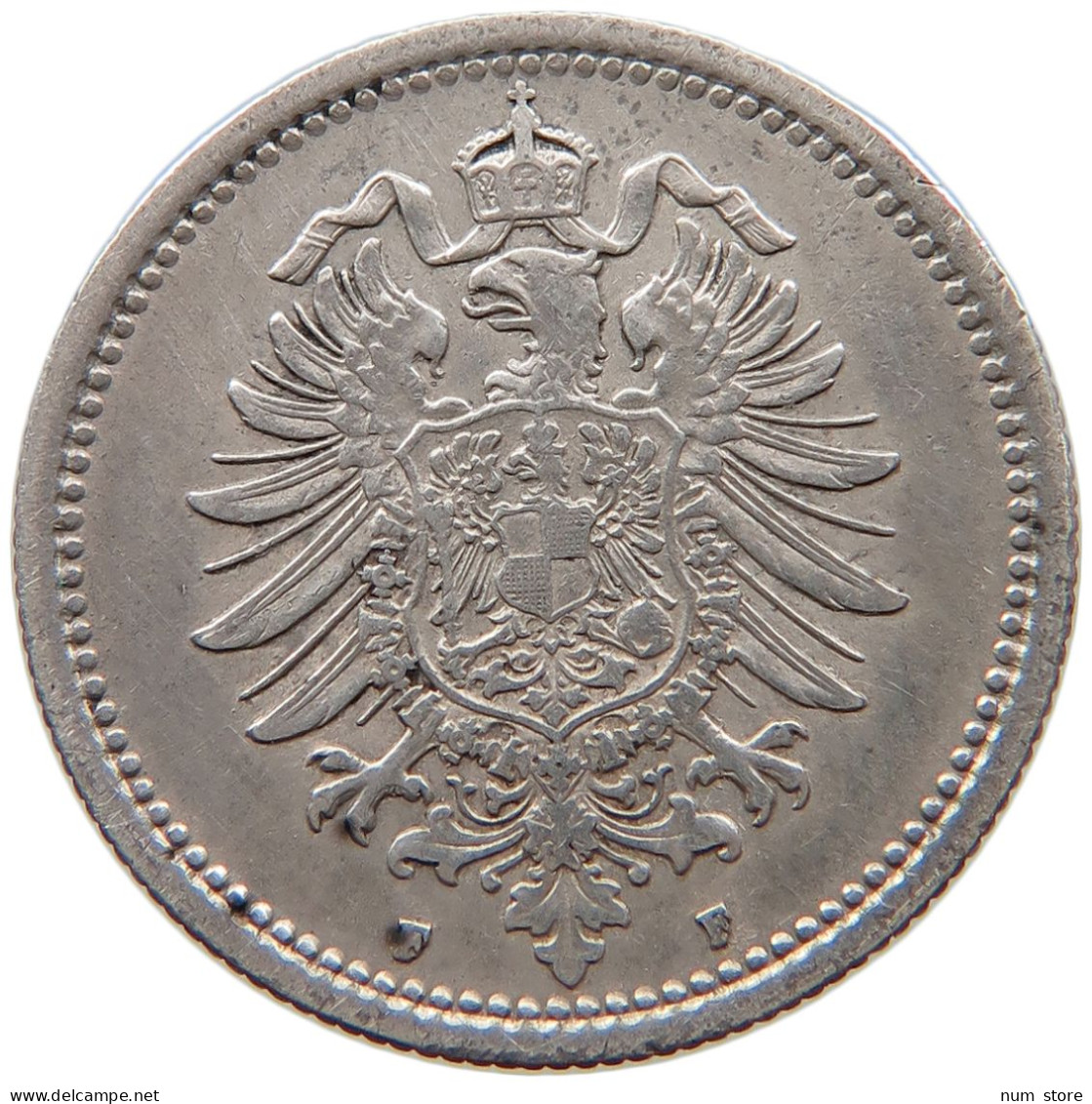 KAISERREICH 50 PFENNIG 1877 F  #t029 0251 - 50 Pfennig