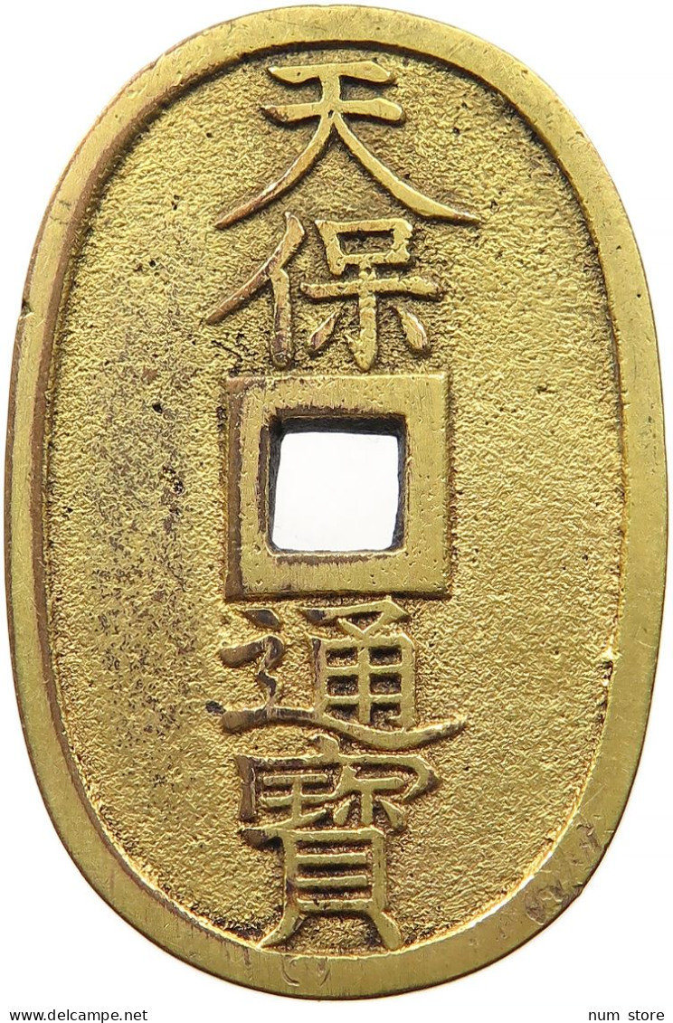 JAPAN 100 MON 1835-1870 Tempo Tsuho 1835-1870. GOLD PLATED #sm05 1267 - Japan