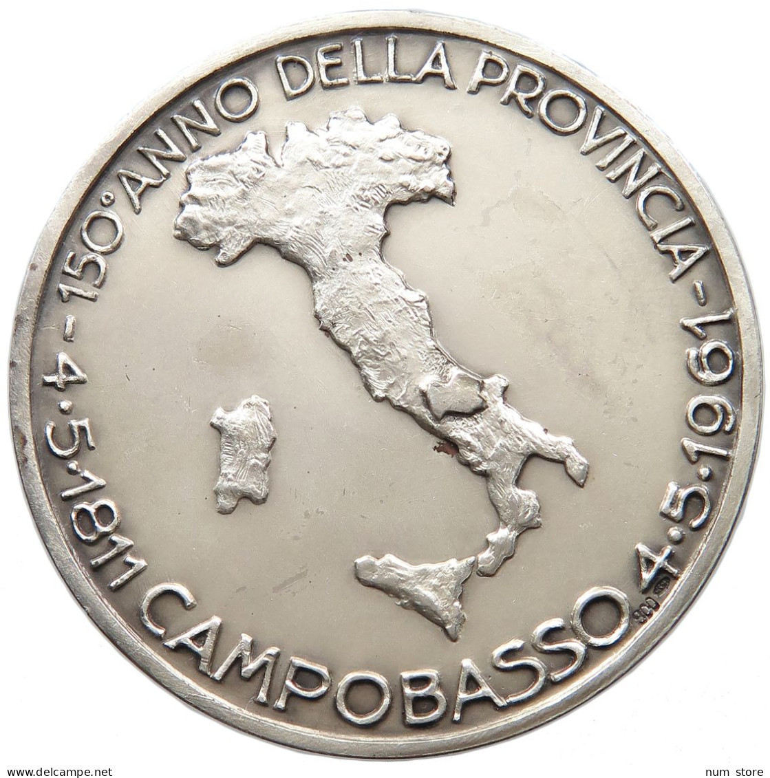ITALY MEDAL 1961 PROVINCIAL DI CAMPOBASSO MEDAILLE 1961 #sm05 0949 - Autres & Non Classés