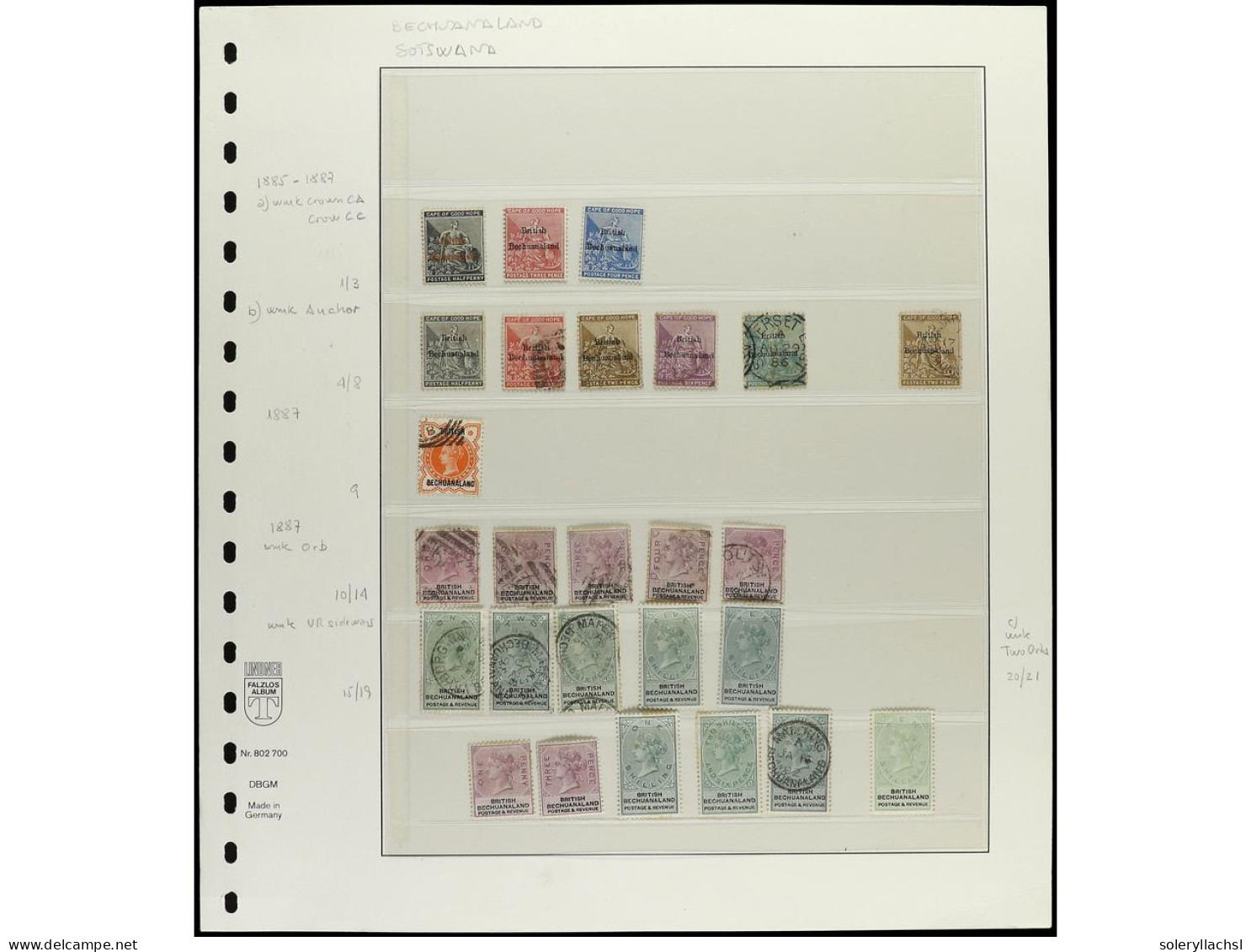 BECHUANALAND. 1885-1938. BECHUANALAND. Collection In Album Pages. Stamps Mint And Used. High Value In Catalogue. See Web - Other & Unclassified