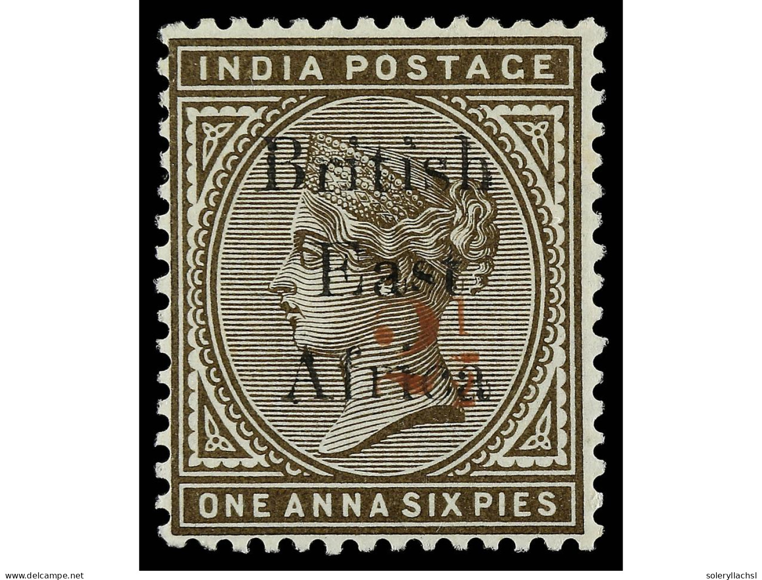 * AFRICA ORIENTAL BRITANICA. 1895. 2 1/2 On 1 1/2 Sepia. Yv. 60 Cat. 100€. SG.64. - Andere & Zonder Classificatie