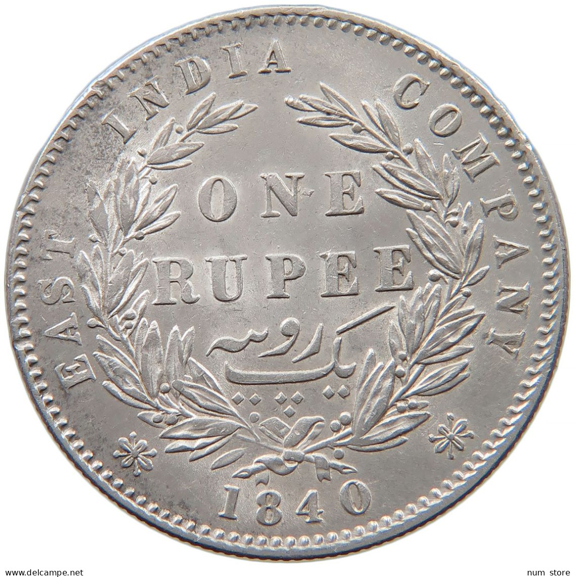 INDIA BRITISH RUPEE 1840 Victoria 1837-1901 28 BERRIES #t024 0229 - Inde