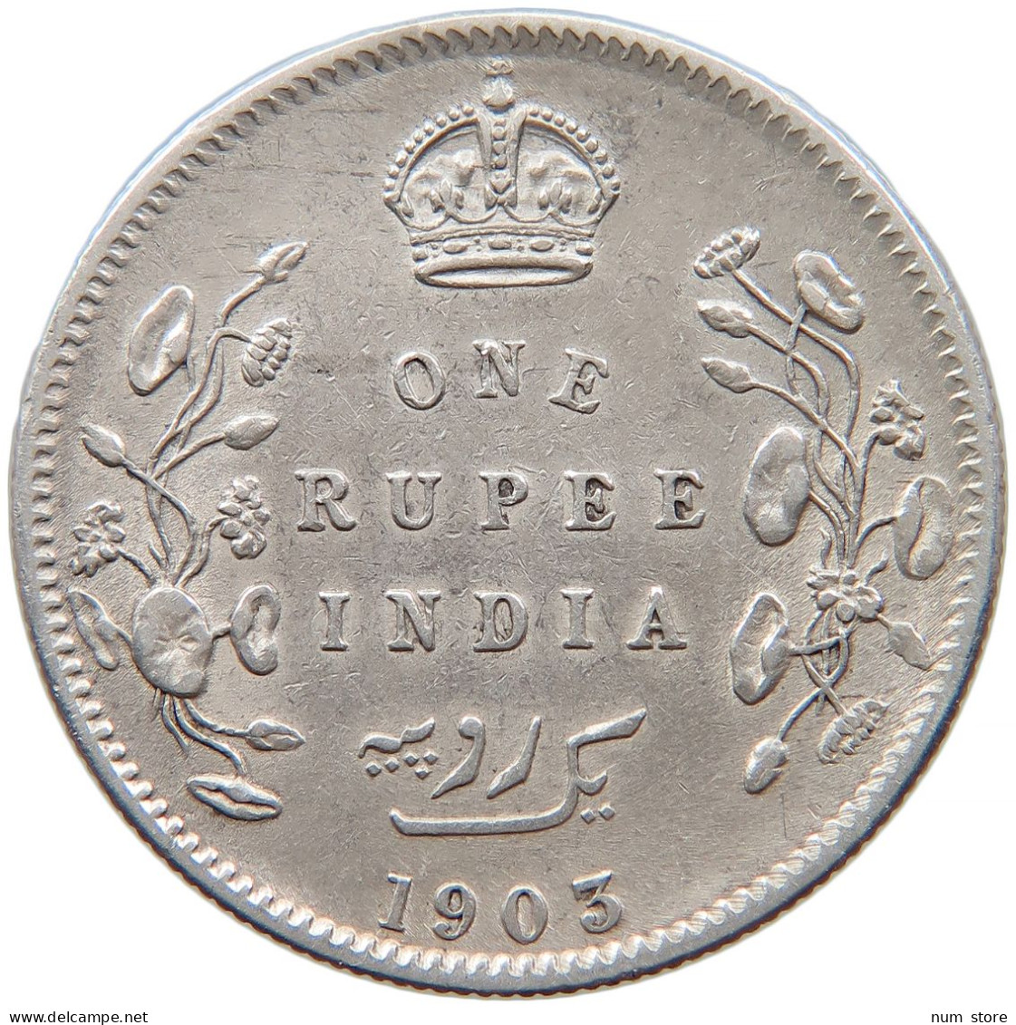 INDIA BRITISH RUPEE 1903 Edward VII. (1901 - 1910) #t025 0117 - Inde