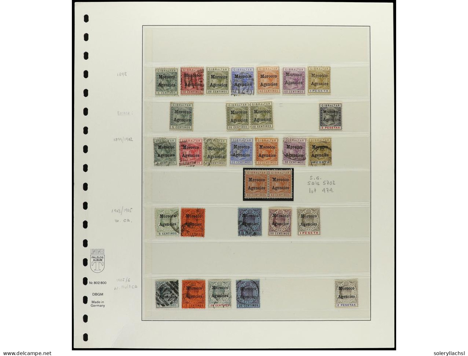 MARRUECOS. MOROCCO AGENCIES. Collection In Album Pages From 1898 To 1937. Stamps And Complete Sets In Mint And Used Cond - Autres & Non Classés