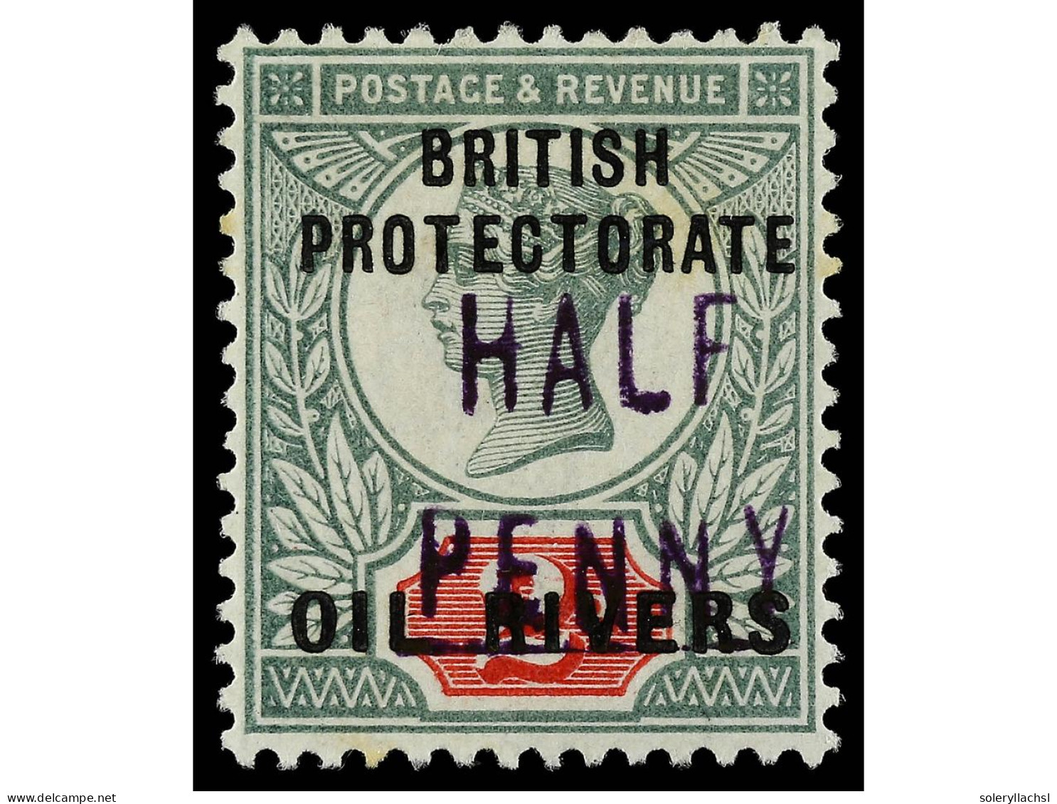 * COSTA DE NIGER. 1893. PROTECTORATE. 1/2 P. Violet On 2 1/2 P. Yv. 7 Var. SG.18. Stanley Gibbons.1.100£. - Other & Unclassified