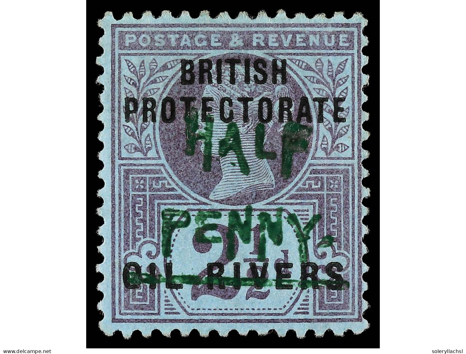 * COSTA DE NIGER. 1893. PROTECTORATE. 1/2 P. Green On 2 1/2 P. Yv. 8k Cat. 425€. SG.33. - Other & Unclassified