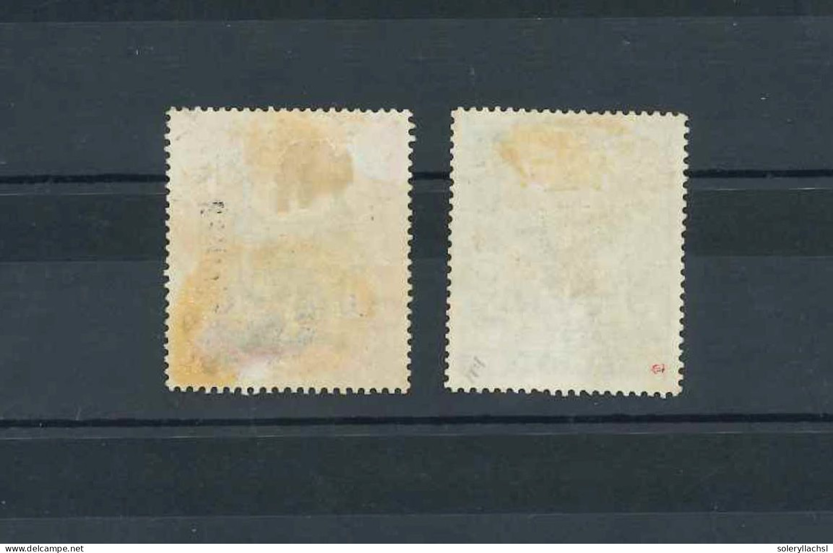 * NYASSALAND. 1896. BRITISH CENTRAL AFRICA. 10 £ Black And Orange (thinned) And 25 £ Black And Green, Overprint SPECIMEN - Andere & Zonder Classificatie