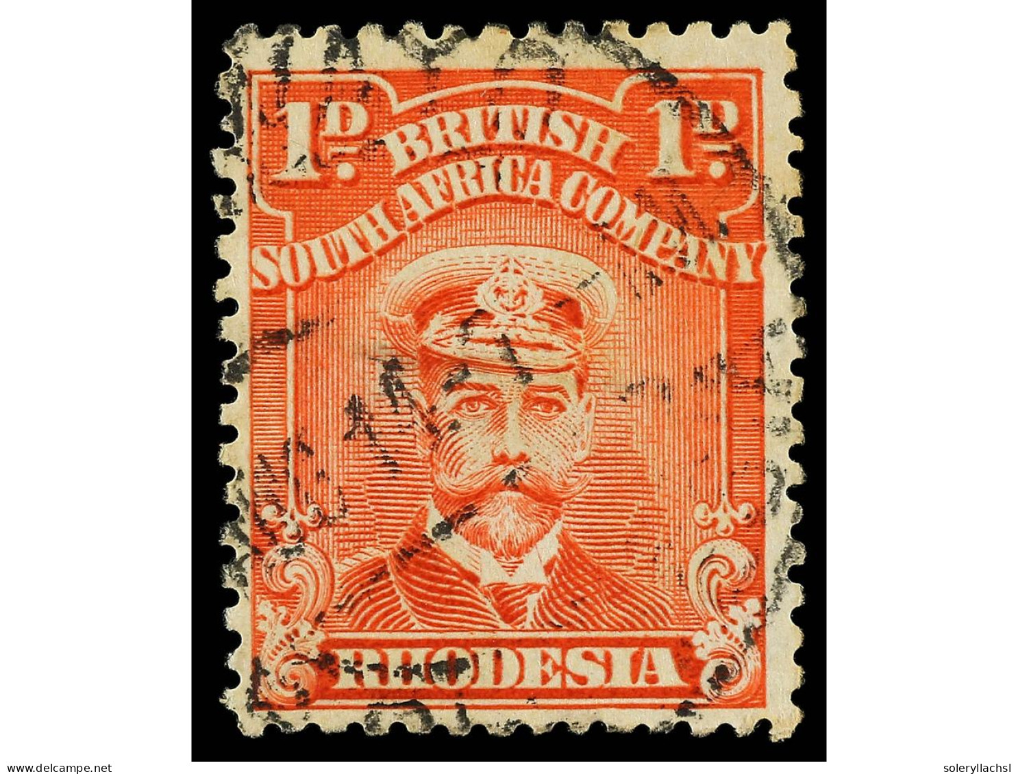 ° RHODESIA. 1914. 1 P. Red. Perf. 13 1/2. SCARCE. Yv. 40 Var. SG.208d. Stanley Gibbons.550£. - Other & Unclassified