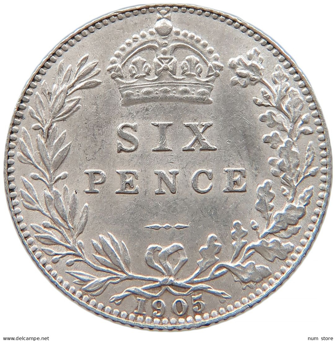 GREAT BRITAIN SIXPENCE 1905 Edward VII. (1901 - 1910) #t022 0601 - H. 6 Pence