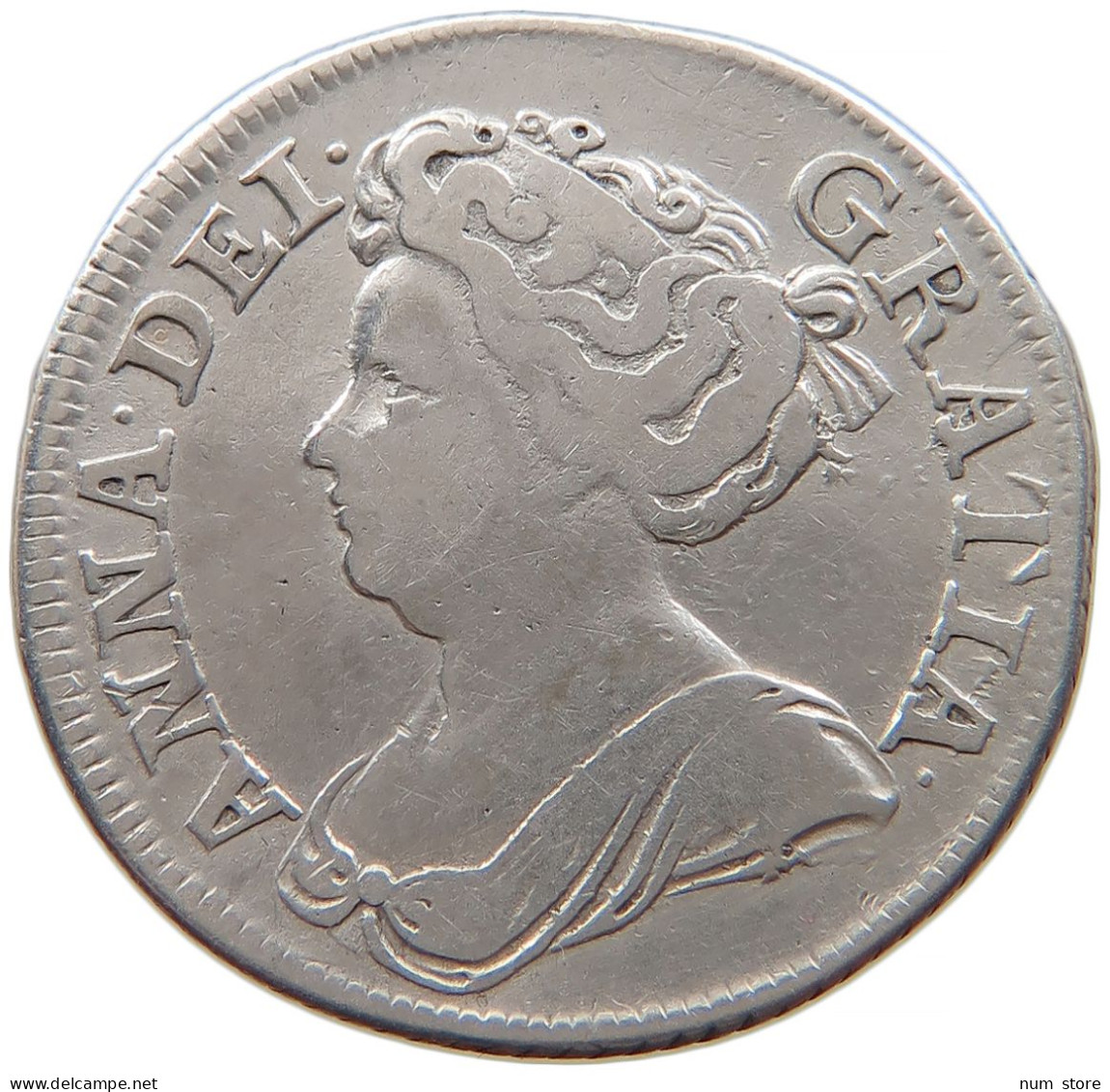 GREAT BRITAIN SHILLING 1711 Anne (1702-1714) #t019 0235 - H. 1 Shilling