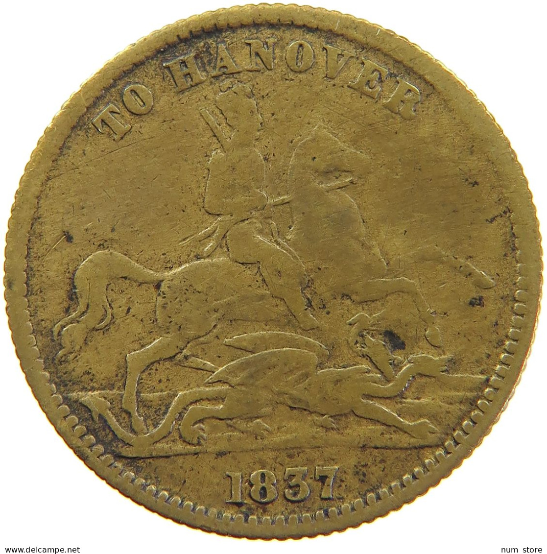 GREAT BRITAIN JETON 1849 Victoria 1837-1901 TO HANNOVER #sm05 1041 - Andere & Zonder Classificatie