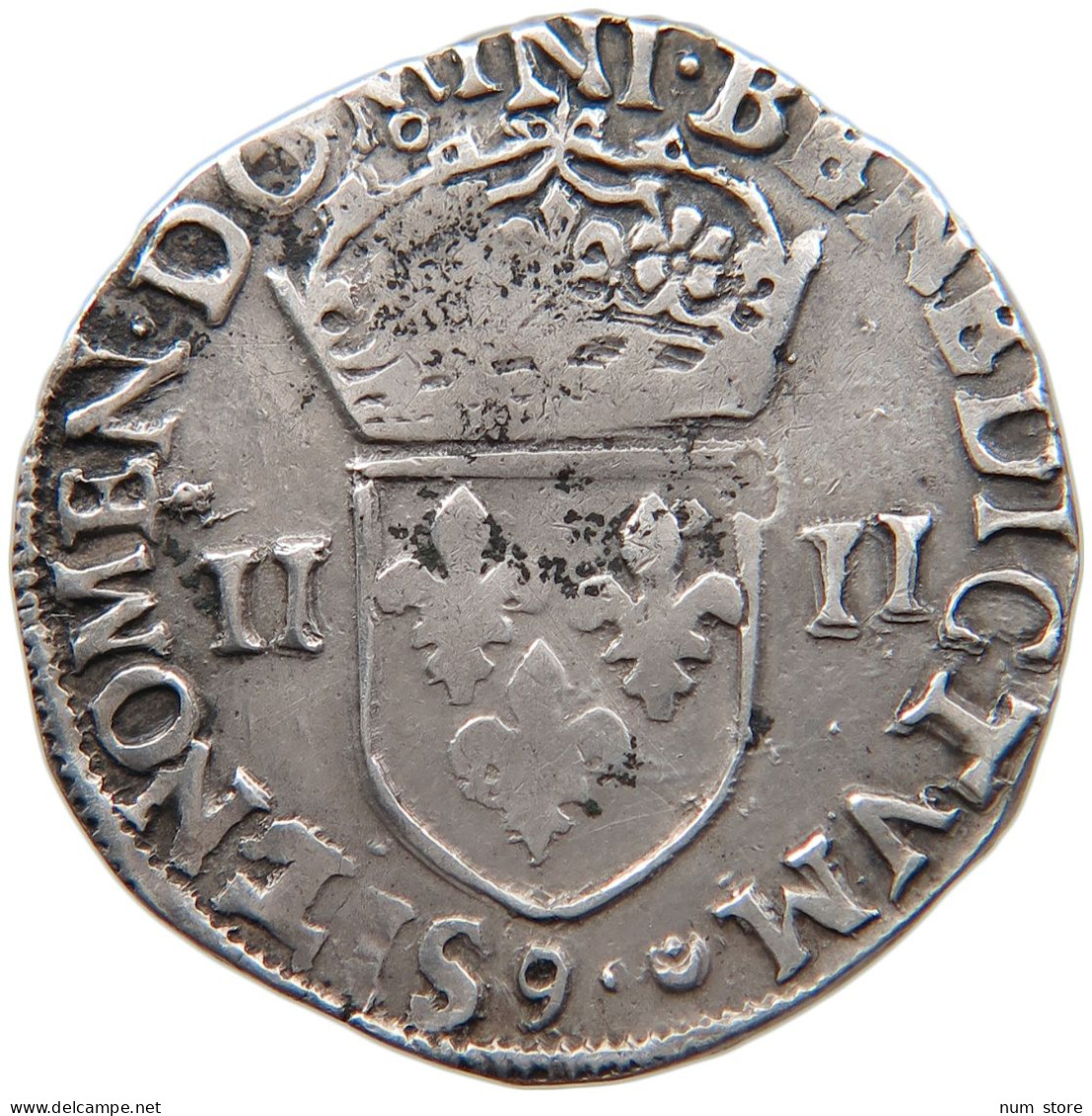 FRANCE 1/4 ECU 1587 RENNES  Henri III. (1574-1589) #t029 0063 - 1574-1589 Henri III