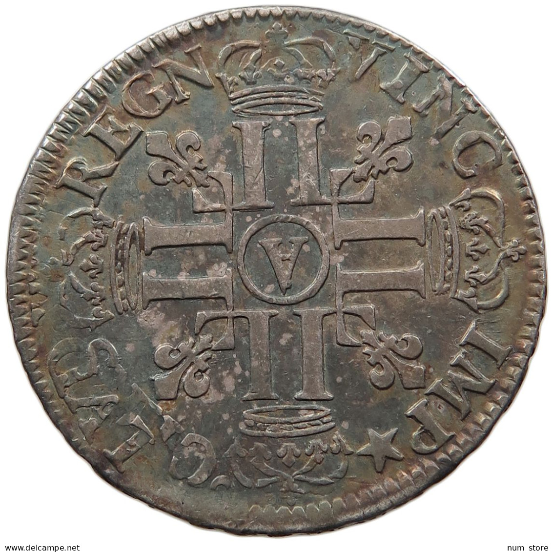 FRANCE ECU 1691 A PARIS  Louis XIV. (1643–1715) OVERSTRUCK #t029 0015 - 1643-1715 Louis XIV Le Grand