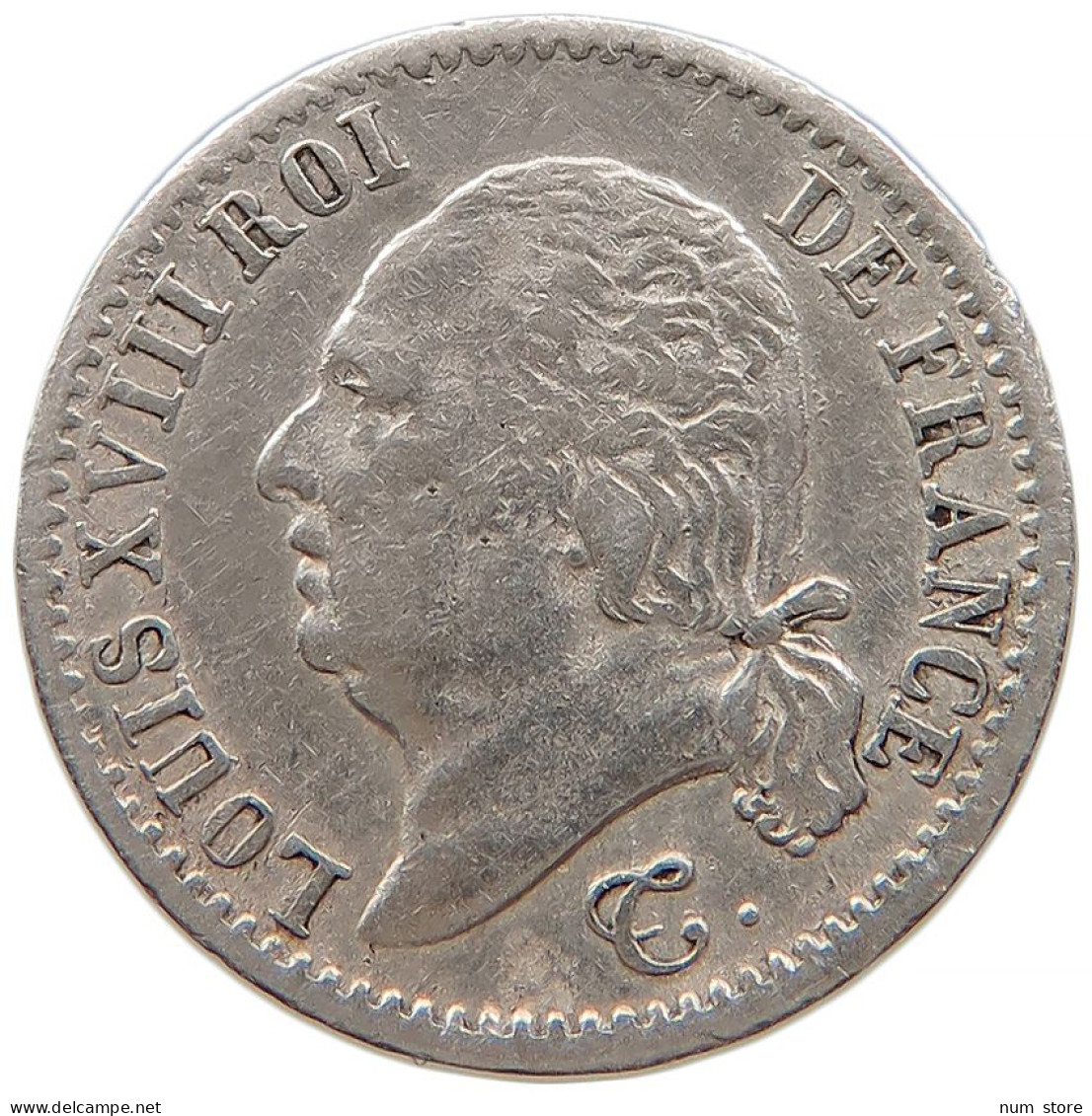 FRANCE 1/4 FRANC 1817 A LOUIS XVIII. (1814, 1815-1824) #t022 0417 - 1/4 Franc