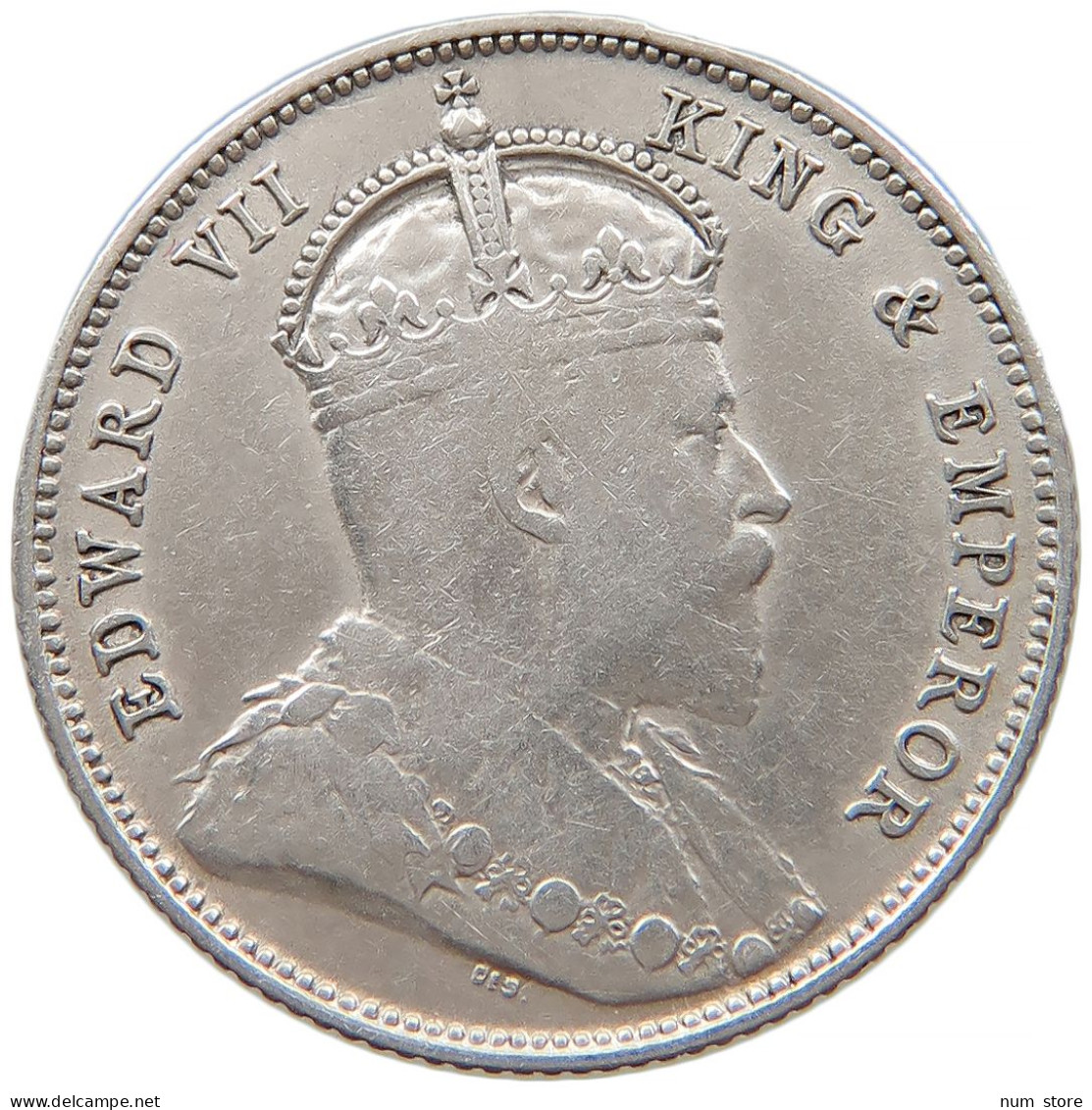 STRAITS SETTLEMENTS 20 CENTS 1902 Edward VII. (1901 - 1910) #t022 0703 - Colonies