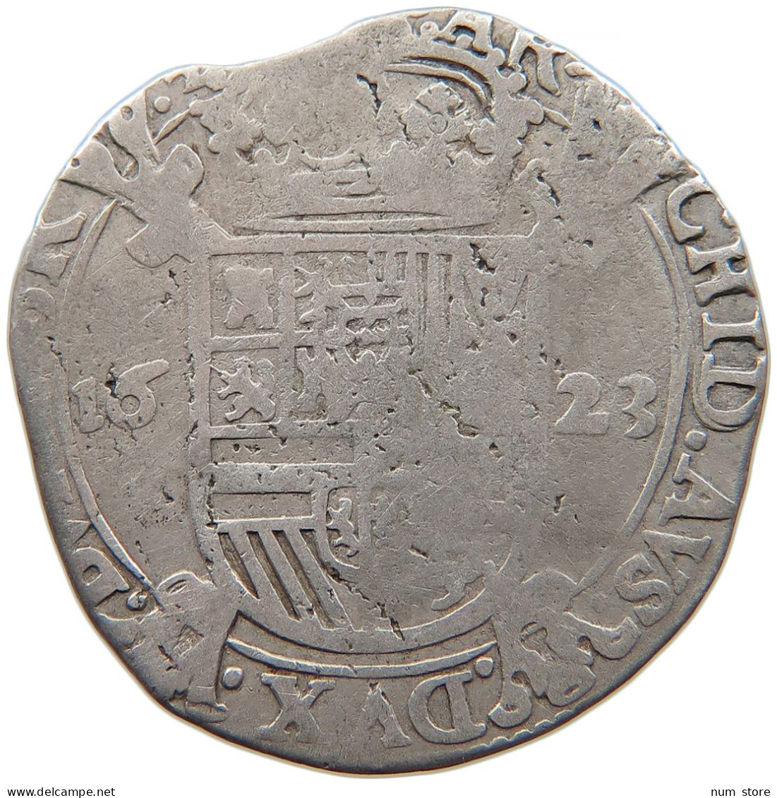 SPANISH NETHERLANDS ESCALIN 1623 FELIPE IV. 1621-1665 #t024 0363 - 1556-1713 Spaanse Nederlanden