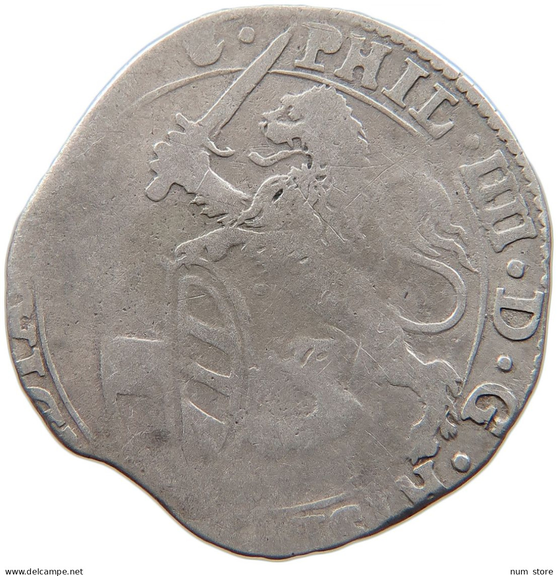 SPANISH NETHERLANDS ESCALIN 1623 FELIPE IV. 1621-1665 #t024 0363 - 1556-1713 Spanish Netherlands