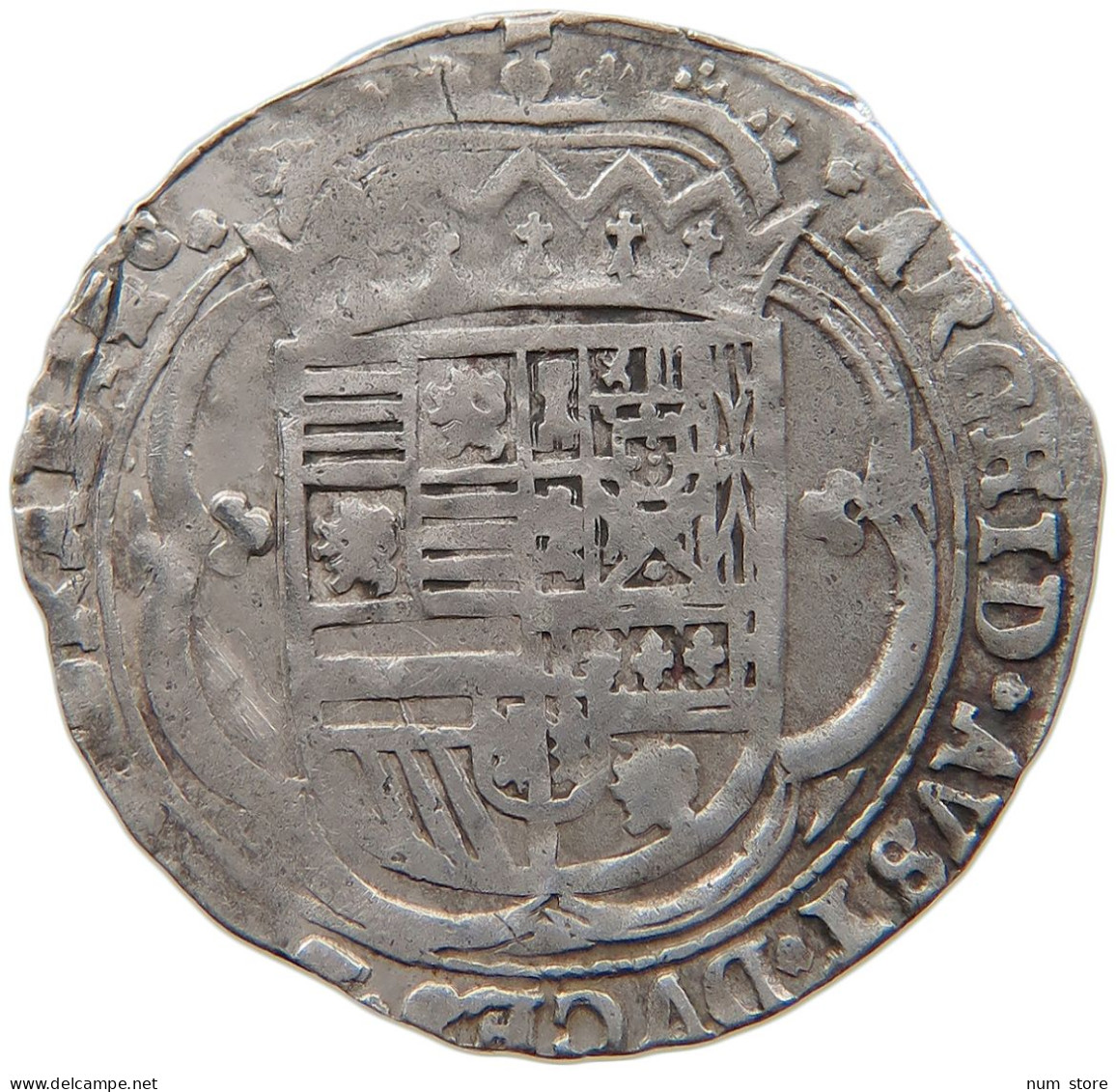 SPANISH NETHERLANDS 3 PATARDS 1620 Albert & Isabella (1598-1621) #t024 0355 - 1556-1713 Spaanse Nederlanden