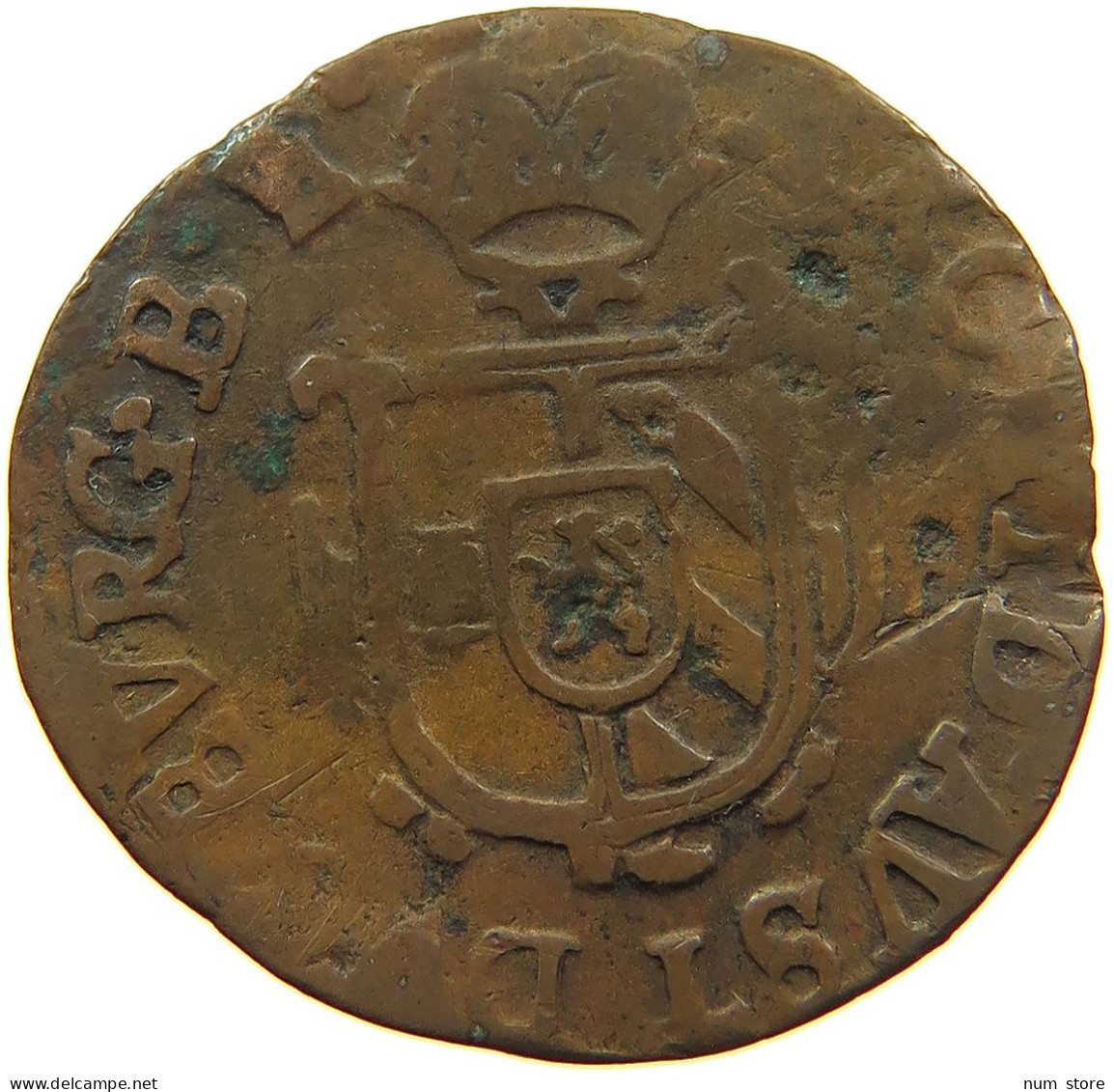 SPANISH NETHERLANDS GIGOT DUIT 1616 BRABANT Albert & Isabella (1598-1621) #t027 0437 - 1556-1713 Spanische Niederlande