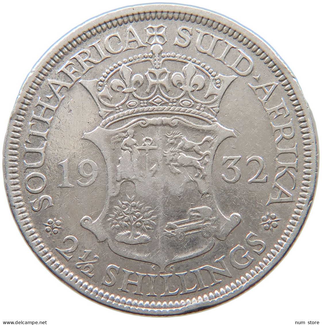 SOUTH AFRICA 2 1/2 SHILLINGS 1932 George V. (1910-1936) #t025 0163 - South Africa