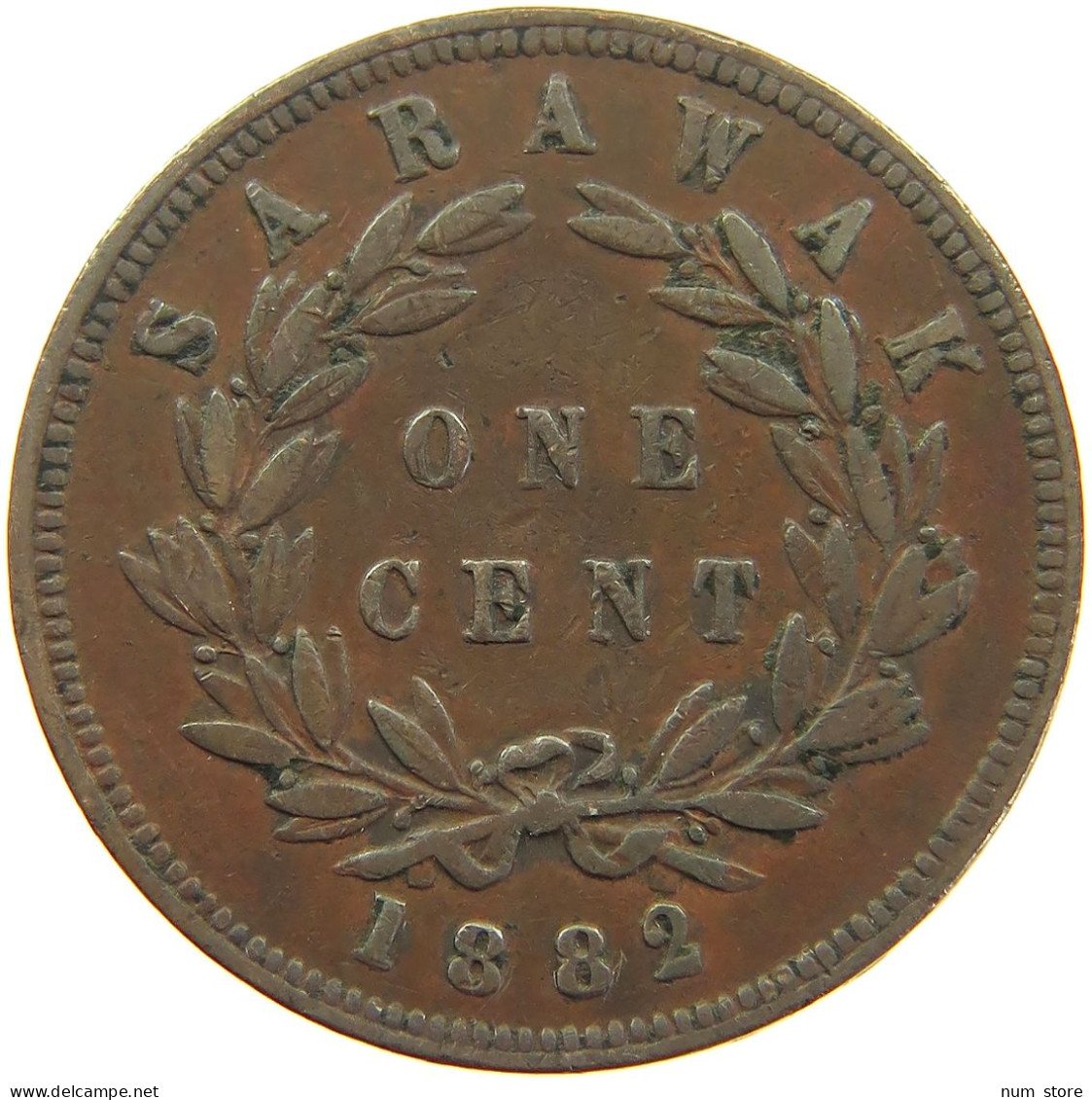 SARAWAK CENT 1882 C. Brooke (1868-1917) #t024 0279 - Colonie