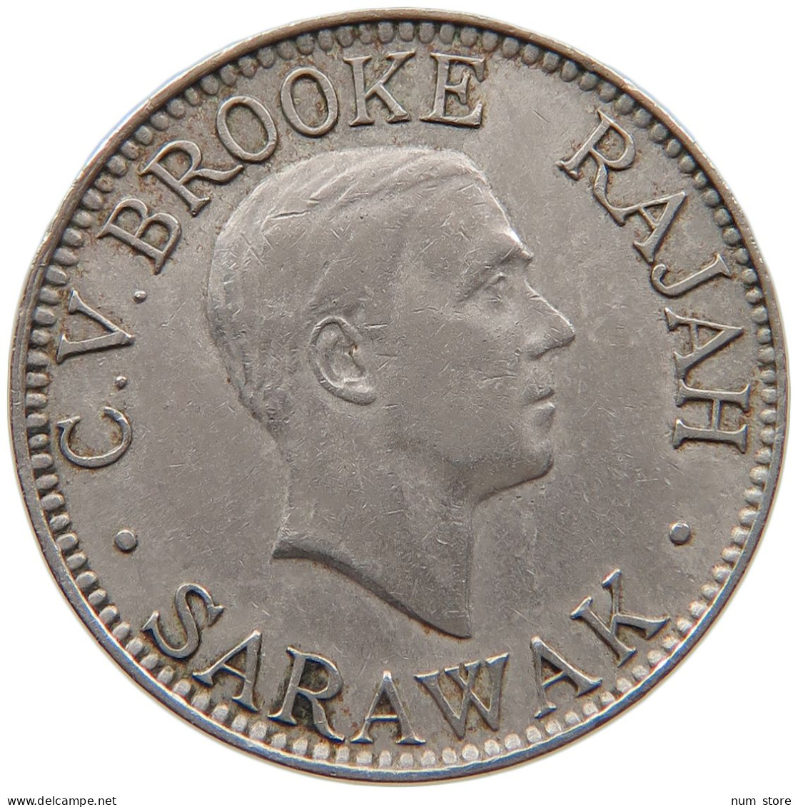 SARAWAK 10 CENTS 1934 H Charles V. Brooke 1917-1946 #t024 0245 - Colonies